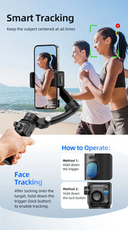 Handheld 3-Axis Gimbal Stabilizer for Smartphones