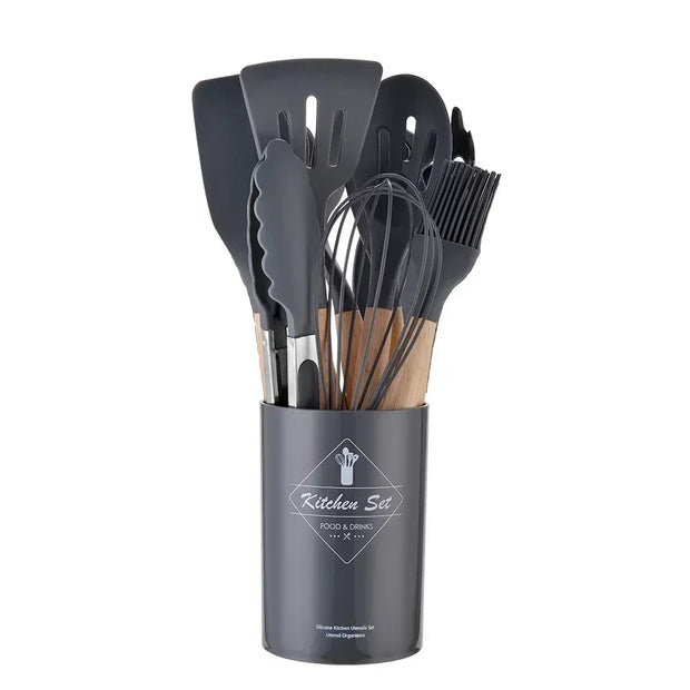 Silicone Cooking Utensil Set – Heat-Resistant Kitchen Tools (10+ Pieces)