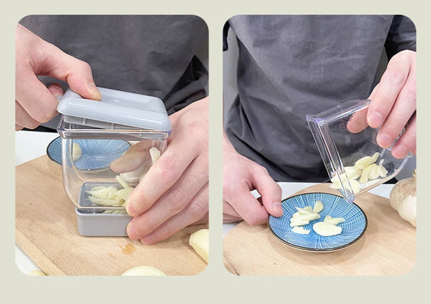 Manual Garlic Press Grinder Cutter Kitchen Tool