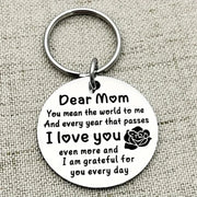 Silver Letter Keychain Stainless Steel Gift Women
