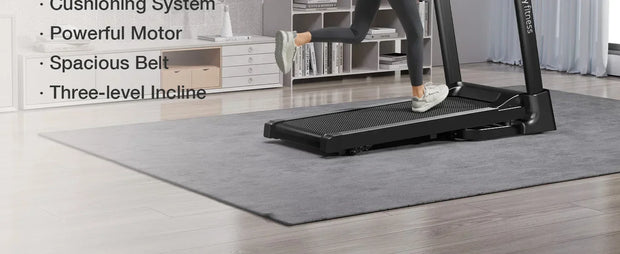 3.0HP Foldable Incline Treadmill with Sensors