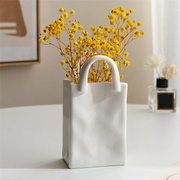 Nordic Ceramic Handbag Flower Vases Modern