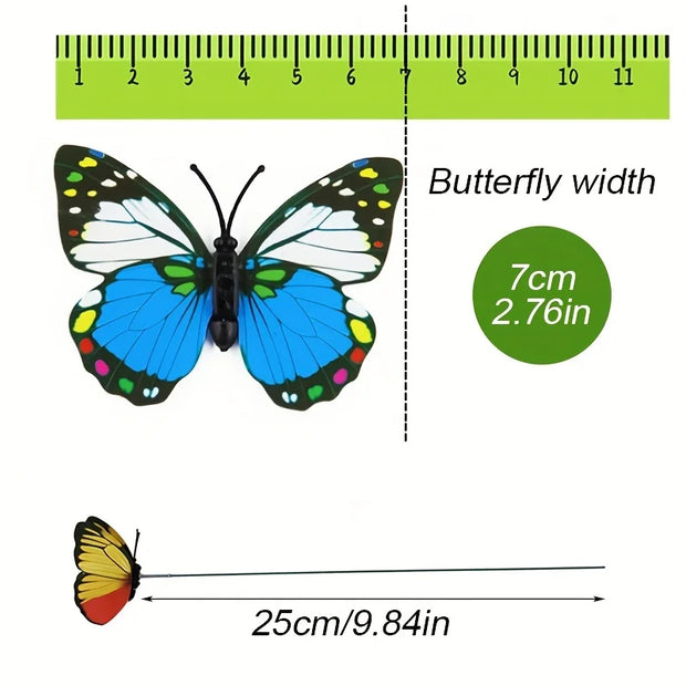 10PCS Colorful Butterfly Garden Yard Flower