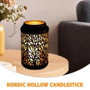Vintage Hollow Metal Tealight Candle Holder Ornament