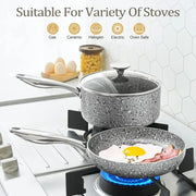 22-Piece Nonstick Stone Cookware Set