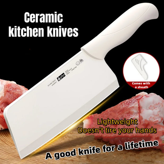 Premium Ceramic Kitchen Knife – 17.5cm Blade with Ergonomic Handle
