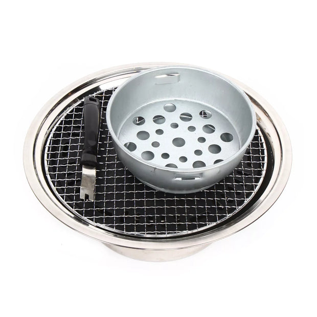 Portable Charcoal Grill – Stainless Steel