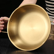 Single-Person Stainless Steel Hotpot with Handles