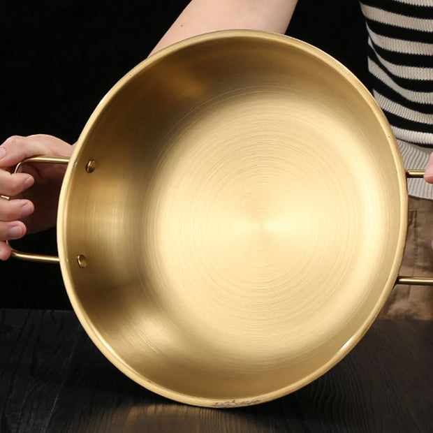 Single-Person Stainless Steel Hotpot with Handles
