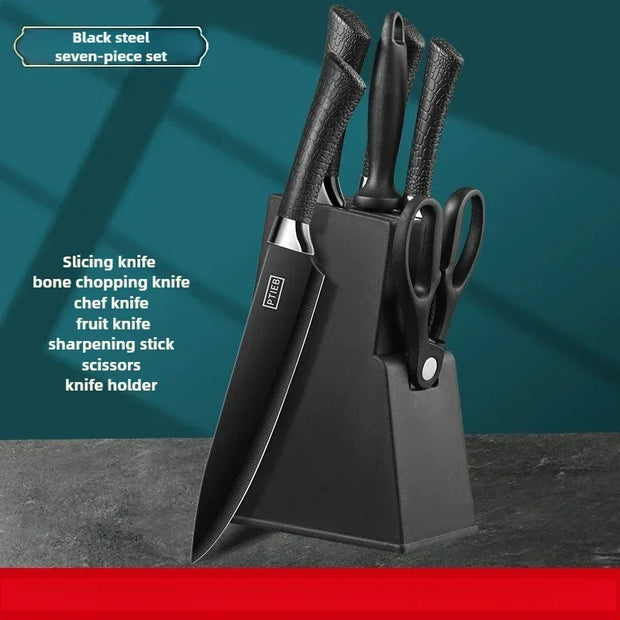 Professional 7-Piece Stainless Steel Kitchen Knife Set