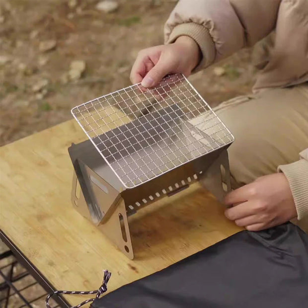 Portable Windproof Collapsible Camping BBQ Stove