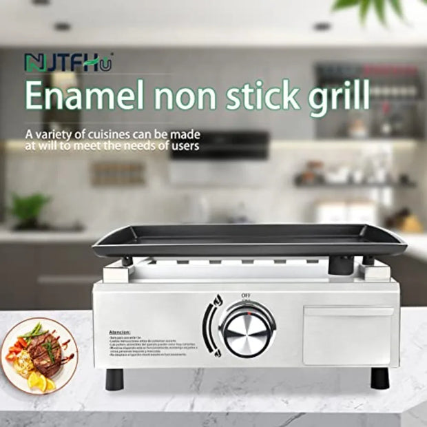 Portable Propane Gas Griddle 16.3 Inch