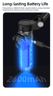 Handheld 3-Axis Gimbal Stabilizer for Smartphones