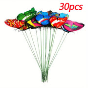10/20/50pcs 3D Butterfly Garden Yard Decor Stakes