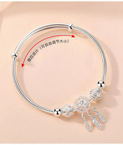 "925 Sterling Silver Adjustable Cuff Bracelet Women"