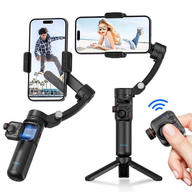 Handheld 3-Axis Gimbal Stabilizer for Smartphones