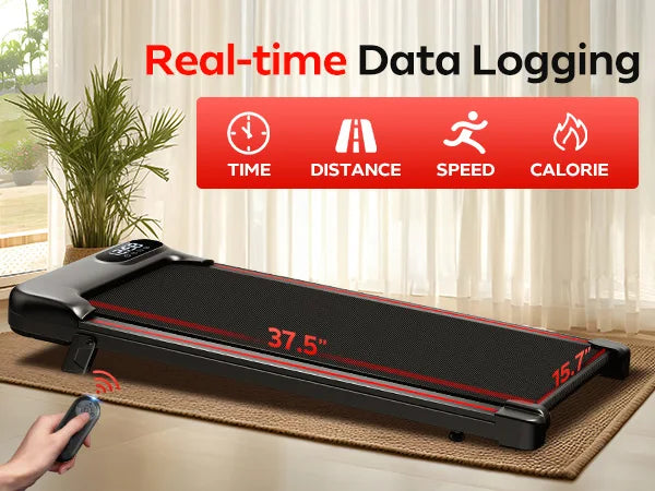 Electric home treadmill for cardio training use.