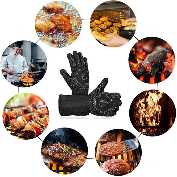 BBQ Heat-Resistant Non-Stick Fabric Glove