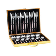 Stainless Steel Dinnerware Set – 6-Person Flatware Gift Box