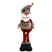 Christmas Plush Shelf Sitters – Stretchable Legs Santa, Snowman & Moose Decorations