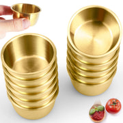 12/24pcs Stainless Steel Sauce Dipping Bowls