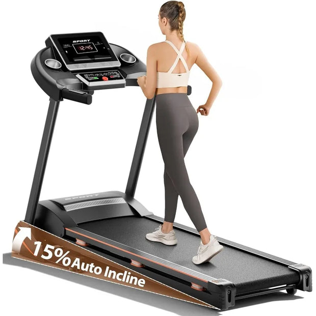 Folding Treadmill Home Bluetooth Incline Shock Absorption