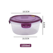 Microwave-Safe Transparent Food Storage Lunch Box