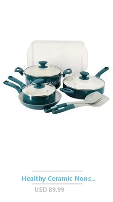 12-Piece Nonstick Ceramic Aluminum Cookware Set