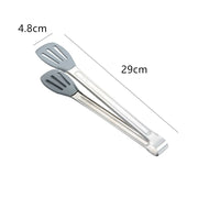 Stainless Steel Non-Slip Kitchen Bread Tongs