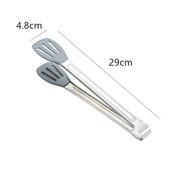 Stainless Steel Non-Slip Kitchen Bread Tongs