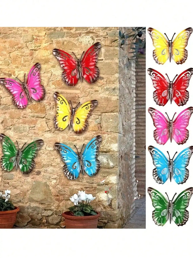 5pcs Metal Butterfly Wall Decor