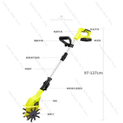 Lithium-Ion Cordless Soil Loosening Machine – 20V Micro Tiller for Garden