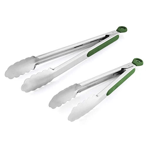 Non-Slip Stainless Steel BBQ Food Tongs
