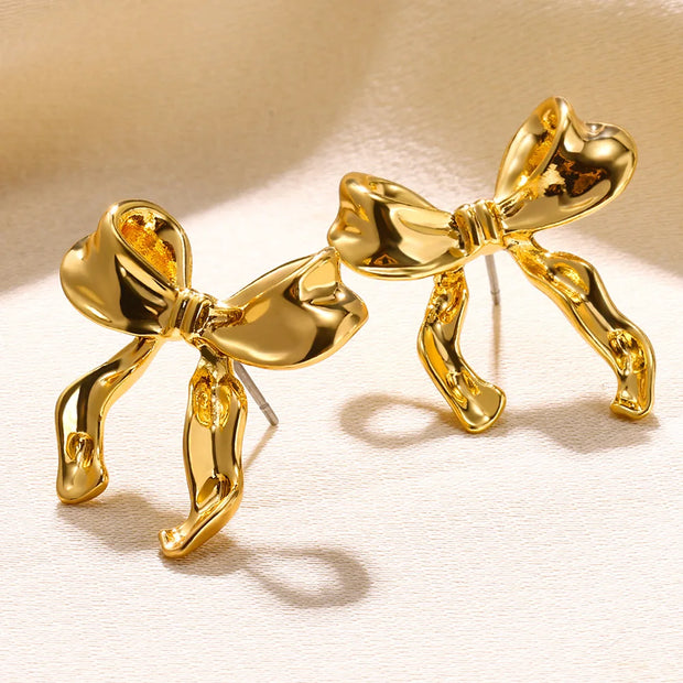 Trendy Heart Hoop Earrings Zircon Metal Women