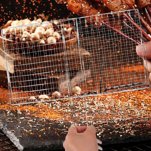 Stainless Steel BBQ Mesh with Handle