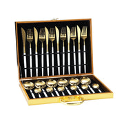 Stainless Steel Dinnerware Set – 6-Person Flatware Gift Box