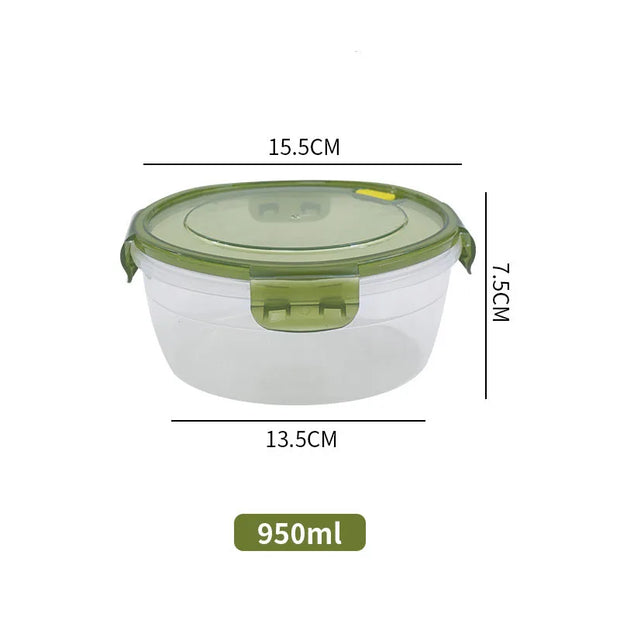 Microwave-Safe Transparent Food Storage Lunch Box
