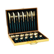 Stainless Steel Dinnerware Set – 6-Person Flatware Gift Box