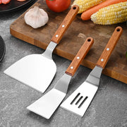 Stainless Steel Wood Handle Cooking Spatula Shovel