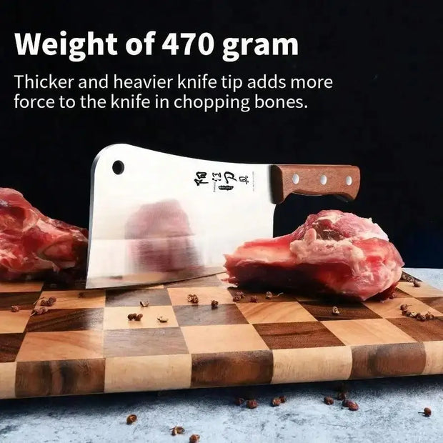 Professional Stainless Steel Meat Cleaver – 30.5cm Full Length