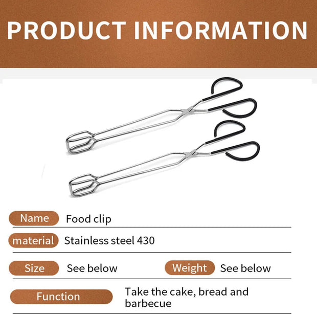 Extra Long Stainless Steel BBQ Tongs