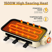 Electric Smokeless Indoor Grill with Pans
