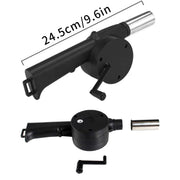 Portable Hand Crank BBQ Air Blower Fan