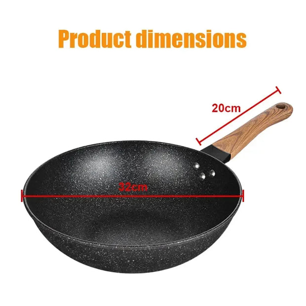32CM Non-Stick Wok – Universal Frying Pan