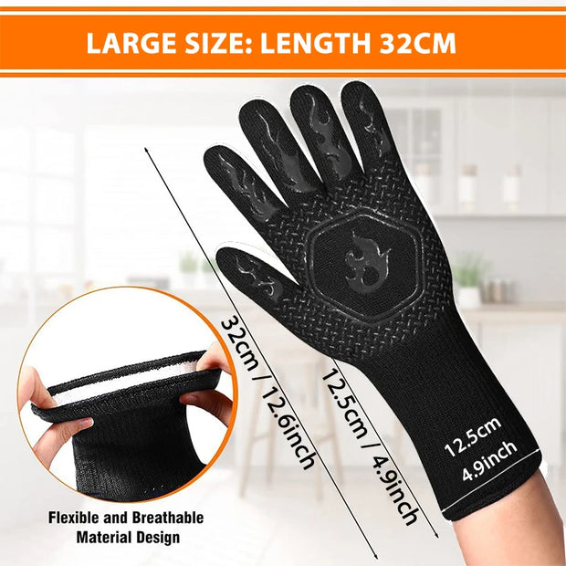 BBQ Heat-Resistant Non-Stick Fabric Glove