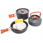 Outdoor Camping  Foldable Aluminum Cookware Set