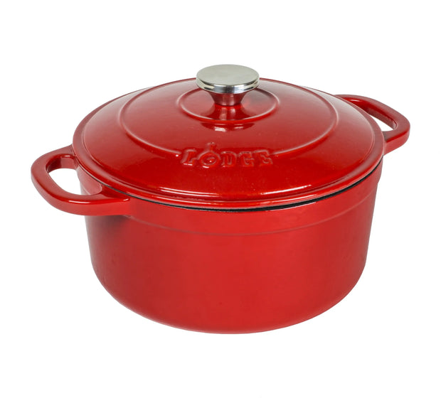 Lodge 5.5 Quart Enameled Cast Iron Dutch Oven