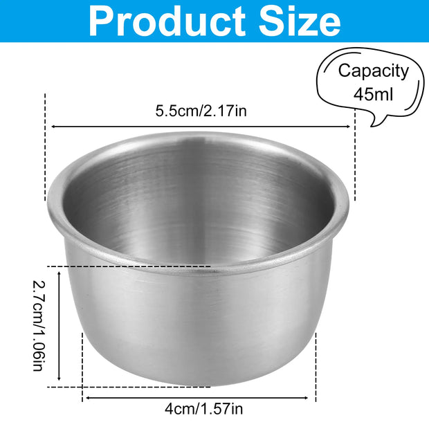12/24pcs Stainless Steel Sauce Dipping Bowls