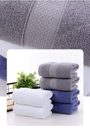 2PCS Large Cotton White Bath Towels
