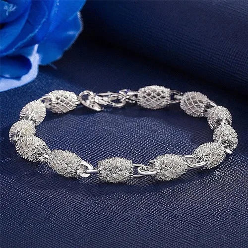 925 Silver 3MM Snake Chain Bracelet Unisex Jewelry
